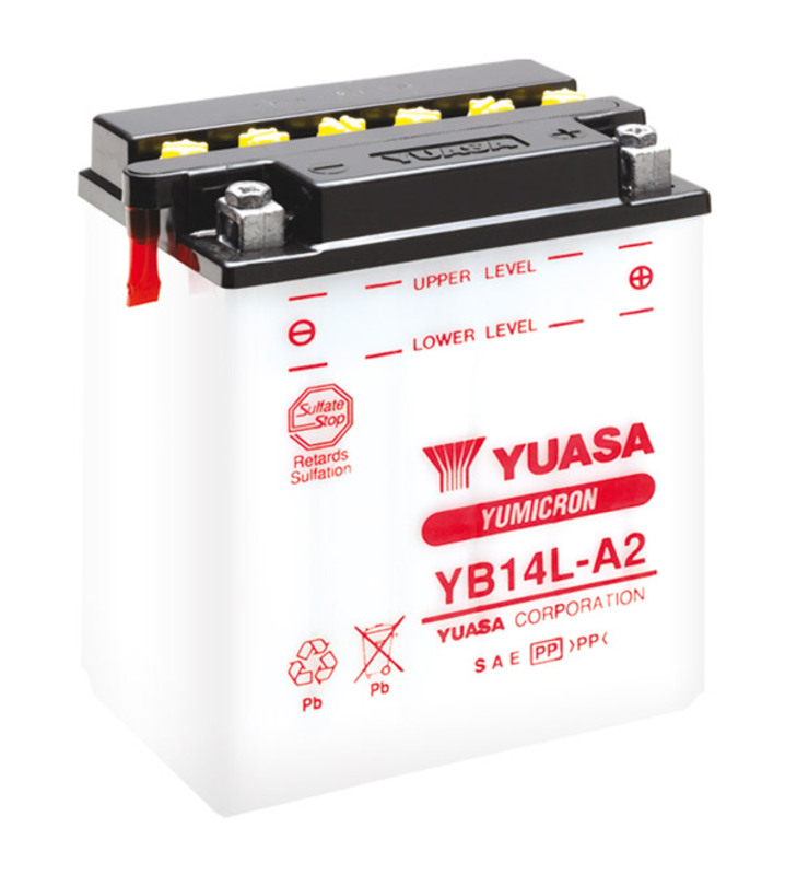 Image of YUASA YUASA Batteria YUASA convenzionale senza acid pack - 12N7-4A Batteria senza pacco acido, dimensione 135 mm
