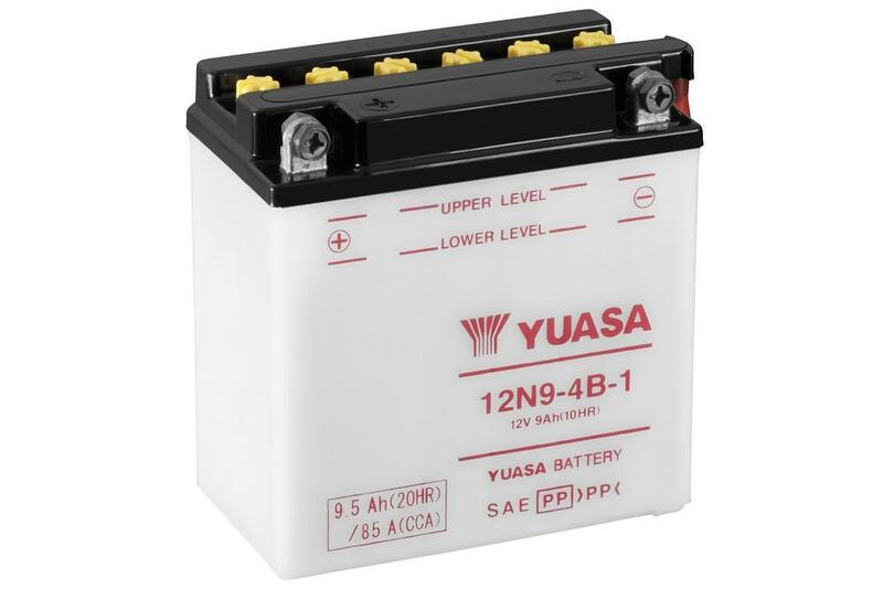 Image of YUASA YUASA Batteria YUASA convenzionale senza acid pack - 12N9-4B-1 Batteria senza pacco acido, dimensione 135 mm