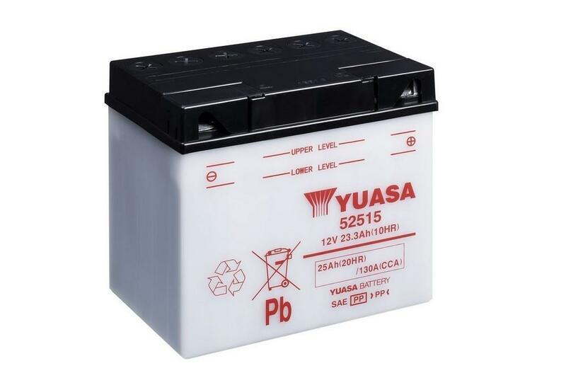 YUASA YUASA konventionellt YUASA-batteri utan syrapaket - 52515 Batteri utan syrapaket