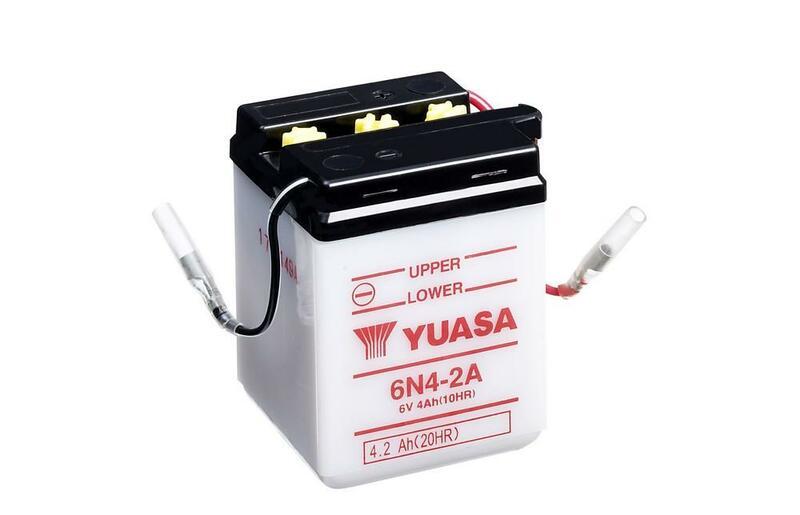 YUASA 산성 팩이없는 YUASA 기존 YUASA 배터리 - 6N4-2A 산성 팩이 없는 배터리