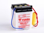 YUASA ユアサ酸パックなしの従来のユアサバッテリー - 6N4-2A-7 酸パックなしのバッテリー