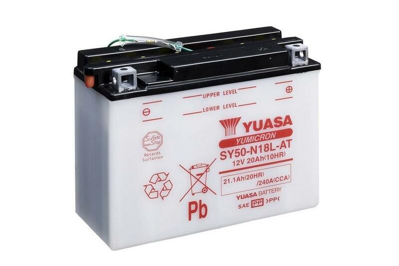 Image of YUASA YUASA Batteria YUASA convenzionale senza acid pack - SY50-N18L-AT Batteria senza pacco acido