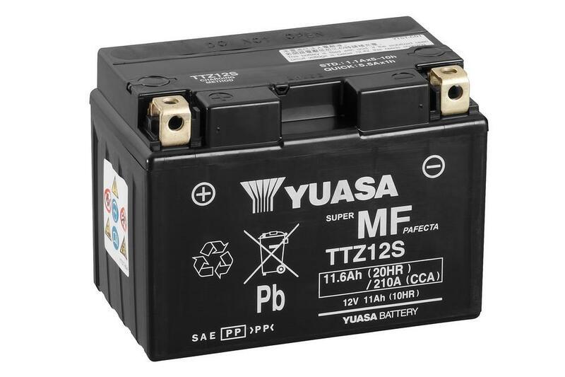 YUASA BEZOBSŁUGowy akumulator YUASA YUASA z pakietem kwasowym - TTZ12S Bezobsługowy akumulator