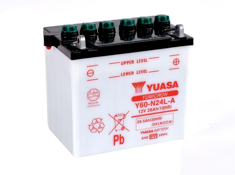 YUASA YUASA Batteria YUASA convenzionale senza acid pack - Y60-N24L-A Batteria senza pacco acido