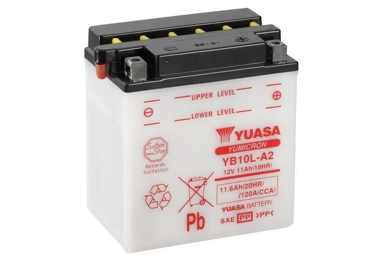 YUASA YB10L-A2 Batterie ohne Säurepack