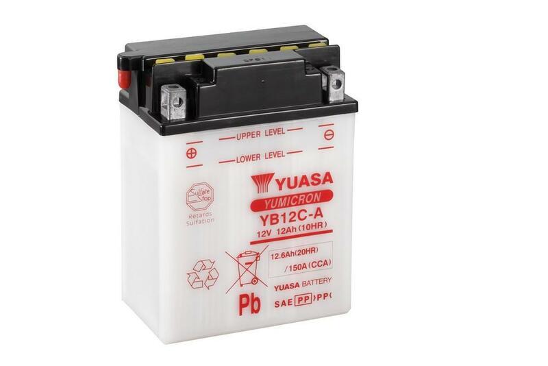 YUASA YUASA Batteria YUASA convenzionale senza acid Pack - YB12C-A Batteria senza pacco acido