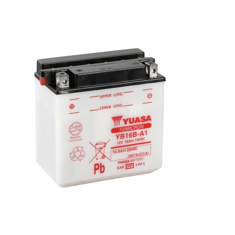YUASA ユアサ従来のユアサバッテリー アシッドパックなし - YB16BA-1 酸パックなしのバッテリー