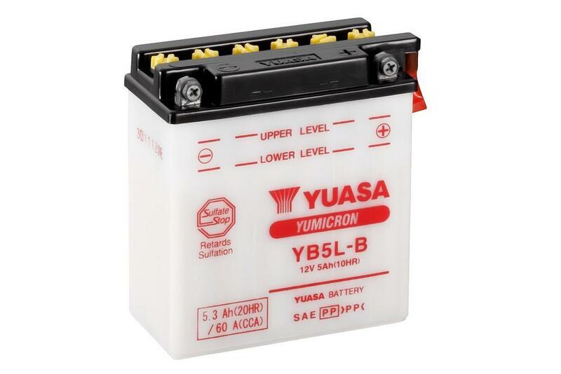 YUASA Bateria YUASA convencional YUASA sem pacote ácido - YB5L-B Bateria sem pacote de ácido