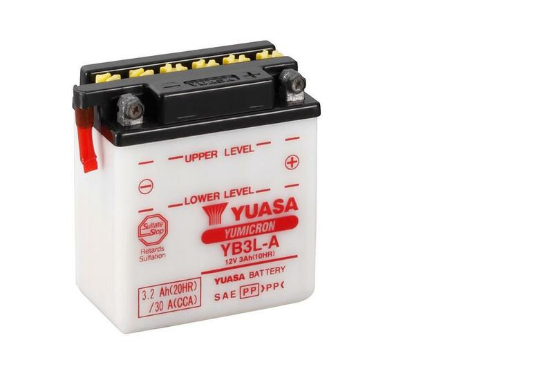 YUASA YUASA Batteria YUASA convenzionale senza acid Pack - YB3L-A Batteria senza pacco acido