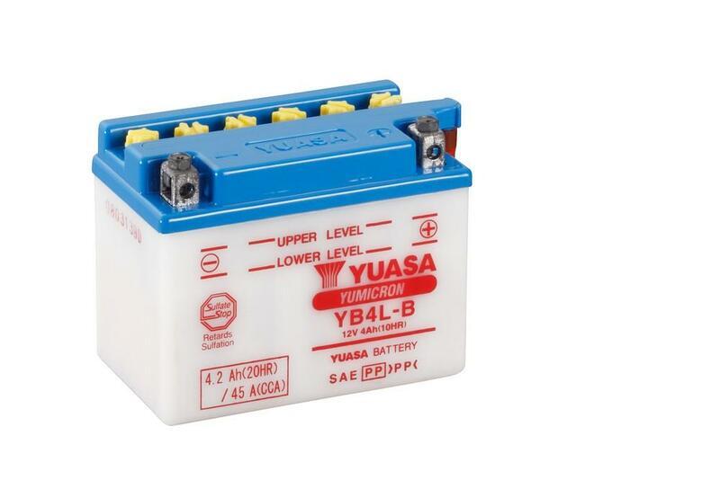 YUASA YB4L-B Batterie ohne Säurepack