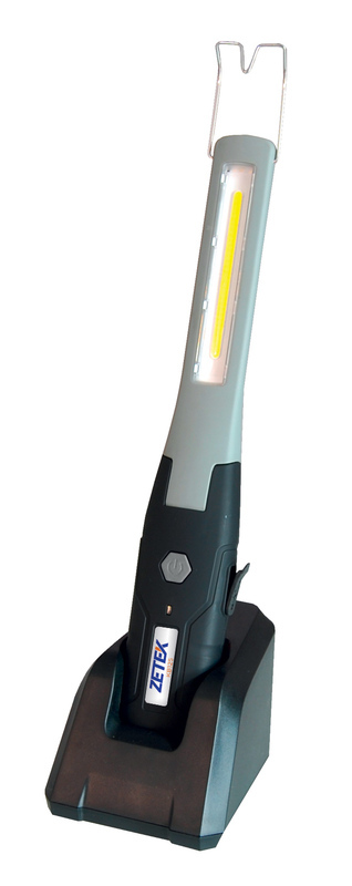 ZECA Lâmpada de caminhada portátil recarregável fina LED 250 Lux