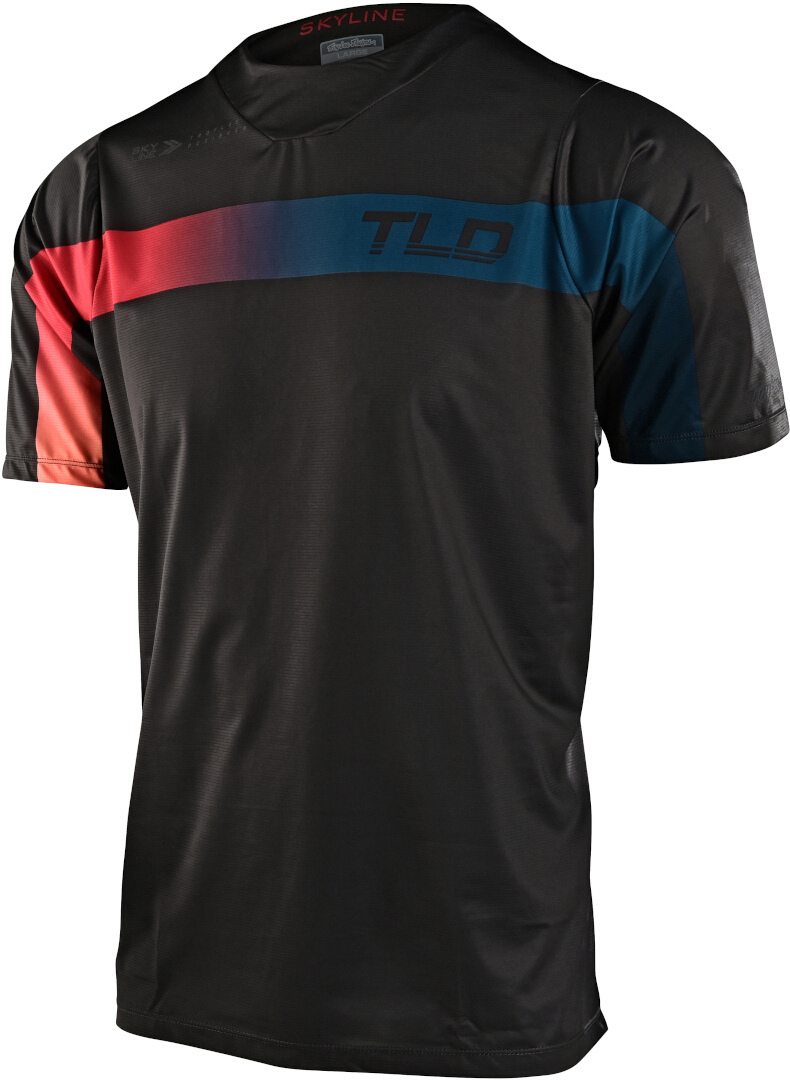 Image of Troy Lee Designs Skyline Jet Fuel Maglia bicicletta manica corta, nero-rosso-blu, dimensione L