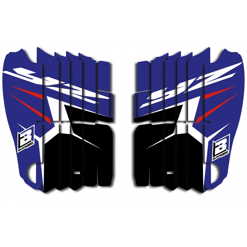 BLACKBIRD Dream Graphic 4 Radiator Louvers Graphic Kit Yamaha YZF, Size 10 mm, black, Size 10 mm
