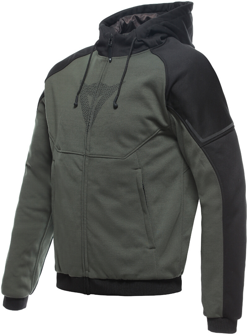 Dainese Daemon-X Safety Motorcykel Zip Hoodie, svart-grön, storlek 60