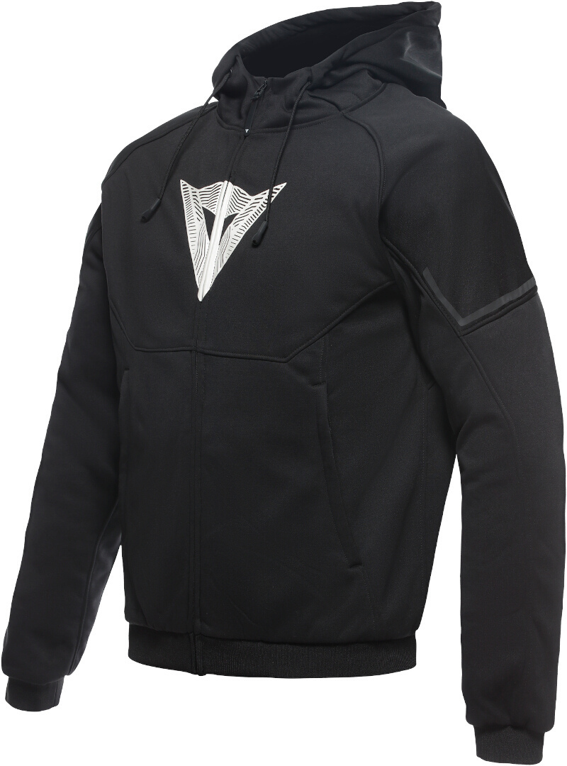 Dainese Daemon-X Safety Motorcykel Zip Hoodie, svart-vit, storlek 56