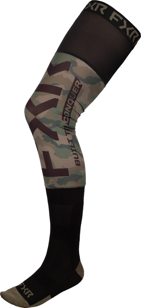 FXR Riding Chaussettes, vert-brun