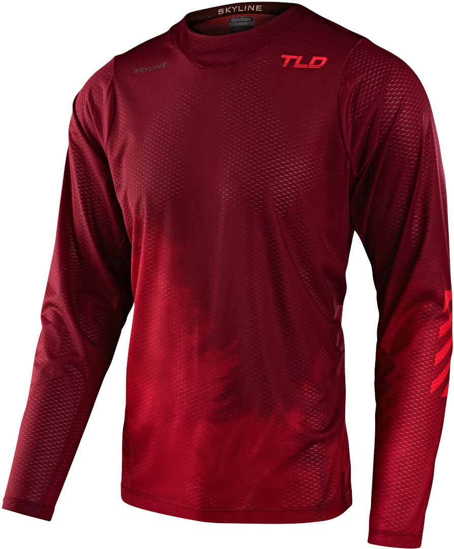 Troy Lee Designs Skyline Air Fades Longsleeve cykeltröja, röd, storlek M