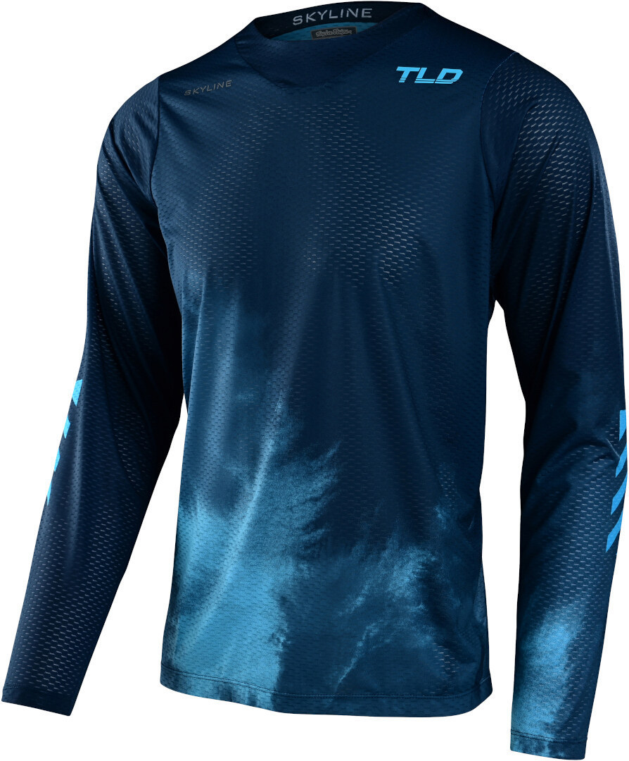 Troy Lee Designs Skyline Air Fades Longsleeve cykeltröja, blå, storlek S