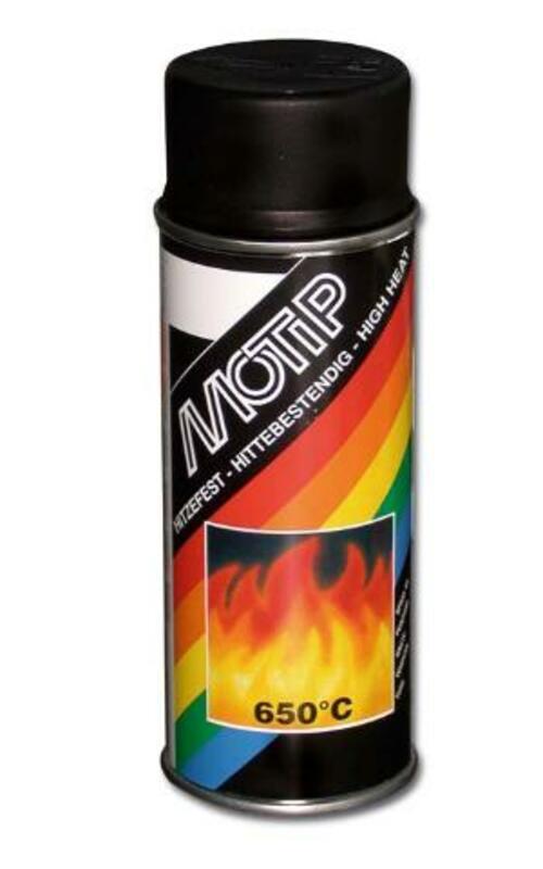 MOTIP-DUPLI Tinta de alta temperatura MOTIP Preto - spray 400 ml