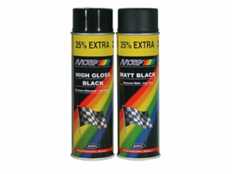 motip_dupli MOTIP Black High Gloss Basic Paint - Spray 500ml, black