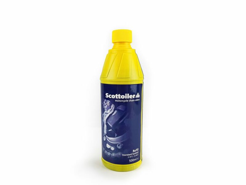 SCOTTOILER Oil Refill for eSystem & vSystem Blue Kits Standard Temp. 0-30°C - 500ml, blue