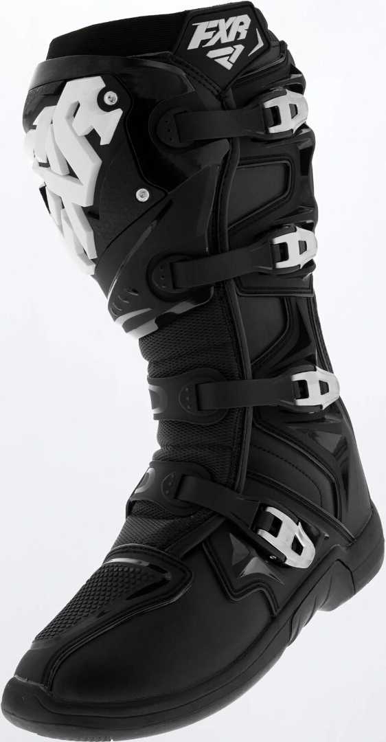 FXR Factory Ride 2023 Motocross Boots, black-white, Size 41, black-white, Size 41