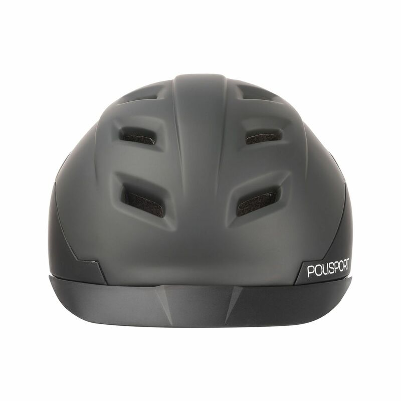 POLISPORT Helmet E'city Black/Dark Grey Size L, black