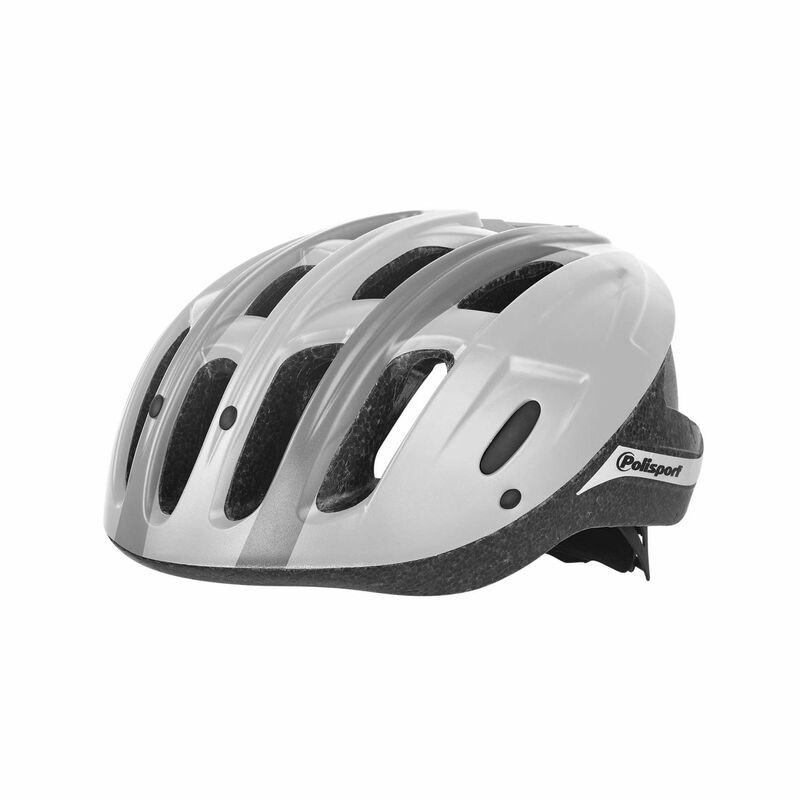 POLISPORT Helmet Ride In White/Grey Size M, white