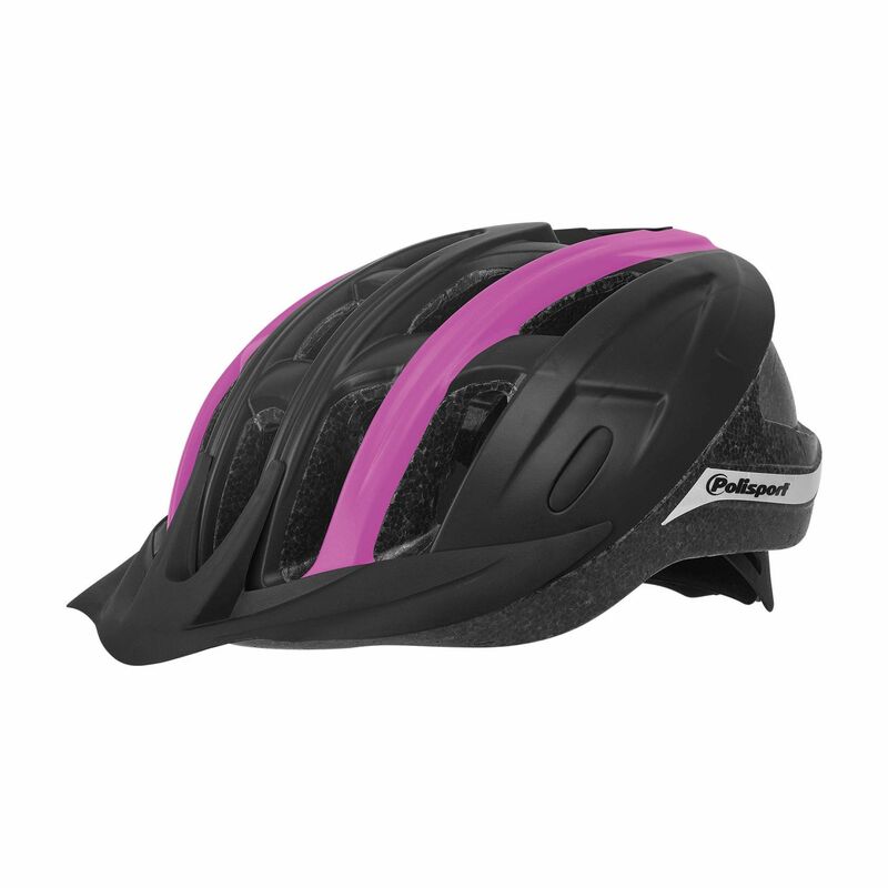 POLISPORT Helmet Ride In Black/Fuschia Size M, black