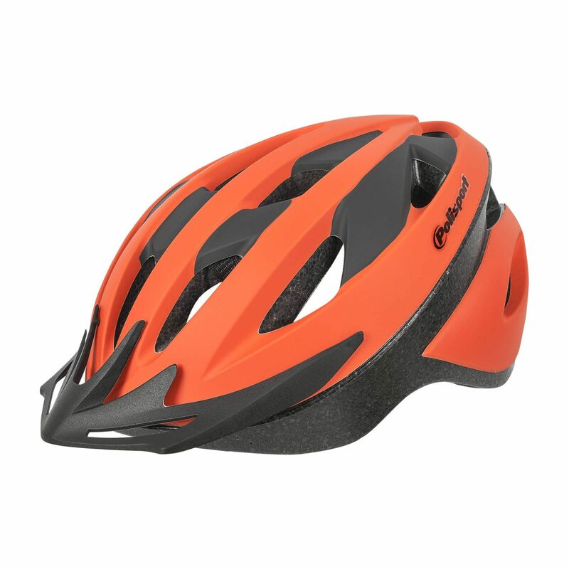 POLISPORT Helmet Sport Ride Orange/Black Size M, black