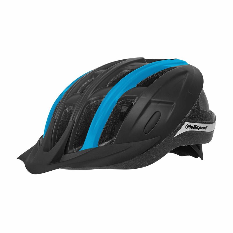 POLISPORT Helmet Ride In Black/Blue Size M, black