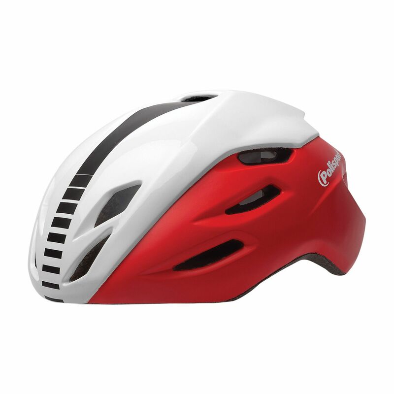 POLISPORT Helmet Aero-R Red/White/Black Size M, white