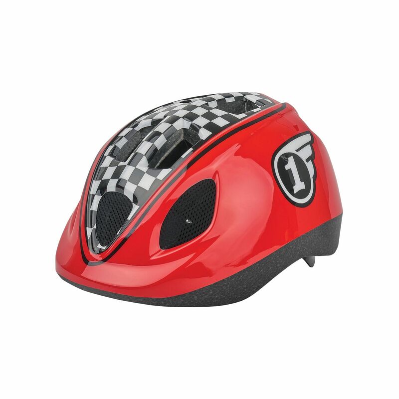 POLISPORT Kids Helmet Race Red/Black Size XS, black
