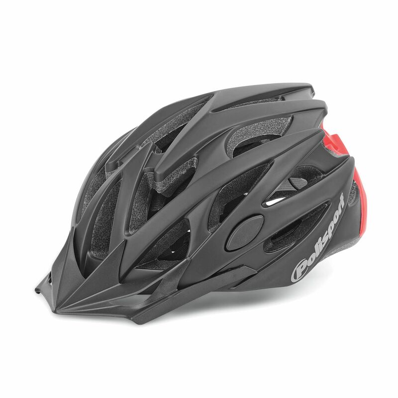 POLISPORT Helmet Twig Black/Red Size L, Size 300 mm, black, Size 300 mm