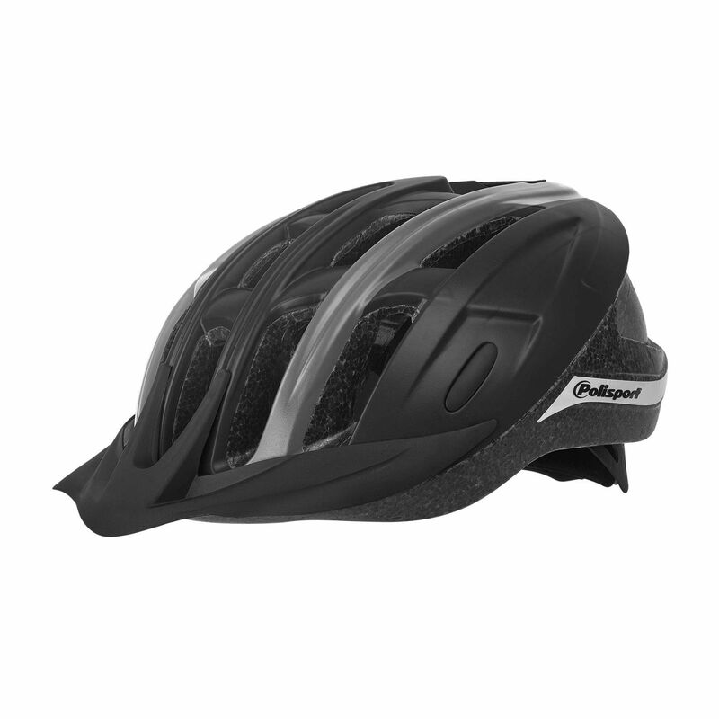 POLISPORT Helmet Ride In Black/Dark Grey Size L, black
