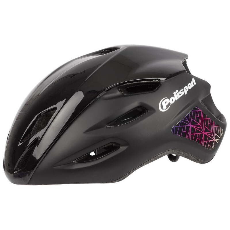 POLISPORT Helmet Aero-R Black/Purple Size L, black