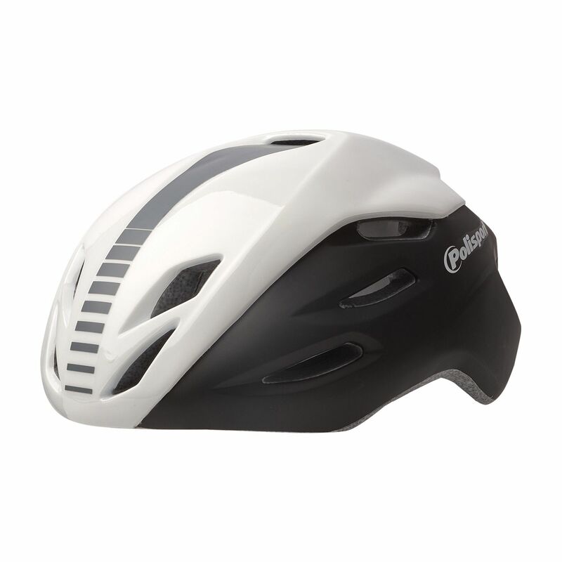 POLISPORT Helmet Aero-R Black/White/Grey Size L, white
