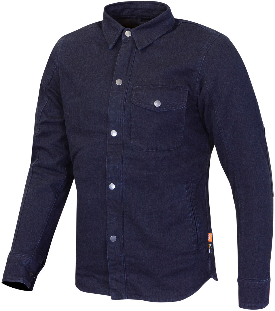 Merlin Porta D30 Canvas Single Layer Motorcycle Shirt, blue, Size S, blue, Size S