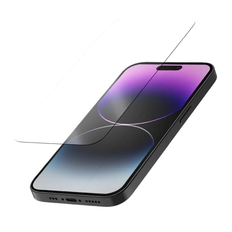 QUAD LOCK Tempered Glass Screen Protector - iPhone 14 Pro, Size 10 mm, Size 10 mm