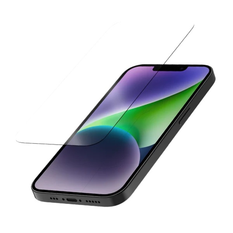 QUAD LOCK Tempered Glass Screen Protector - iPhone 14, Size 10 mm, Size 10 mm
