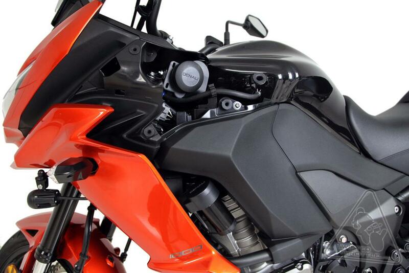 DENALI Support klaxon SoundBomb Kawasaki Versys 1000LT, noir