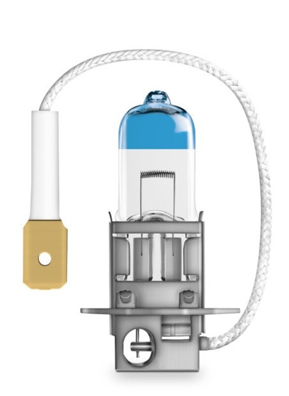 OSRAM Night Breaker Laser H3 Light Bulbs 12V 55W - x1, white, white