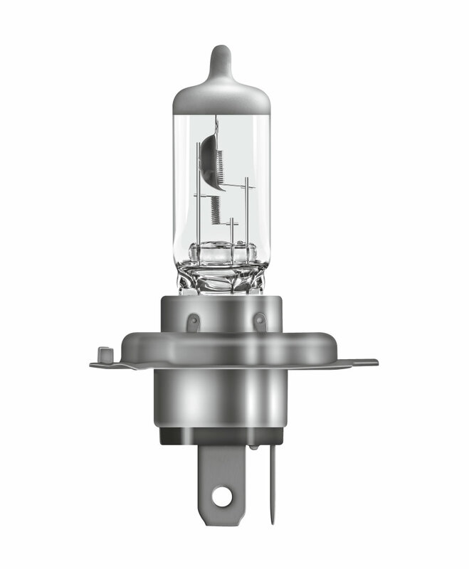 OSRAM Original Line H4 Glühbirne 12V/55W - x1, Größe 45 mm
