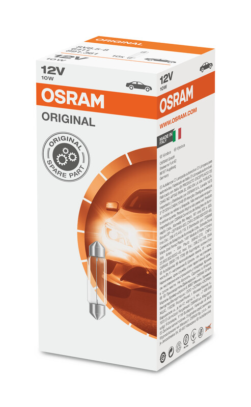 OSRAM Original Line Glühbirne 12V 10W - x10