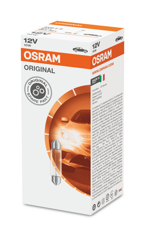 OSRAM Bombilla Línea Original 12V 10W - x10