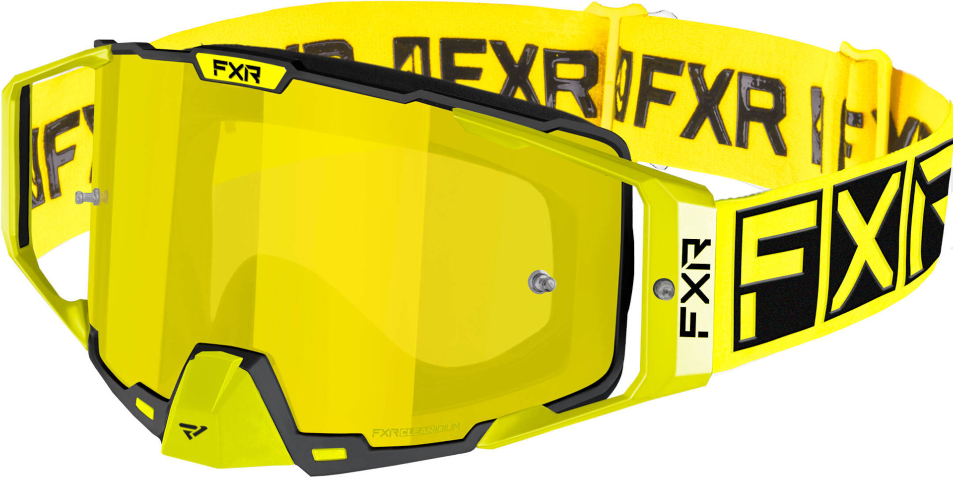 FXR Pilot 2023 Motocross Goggles, black-yellow, black-yellow, Size One Size