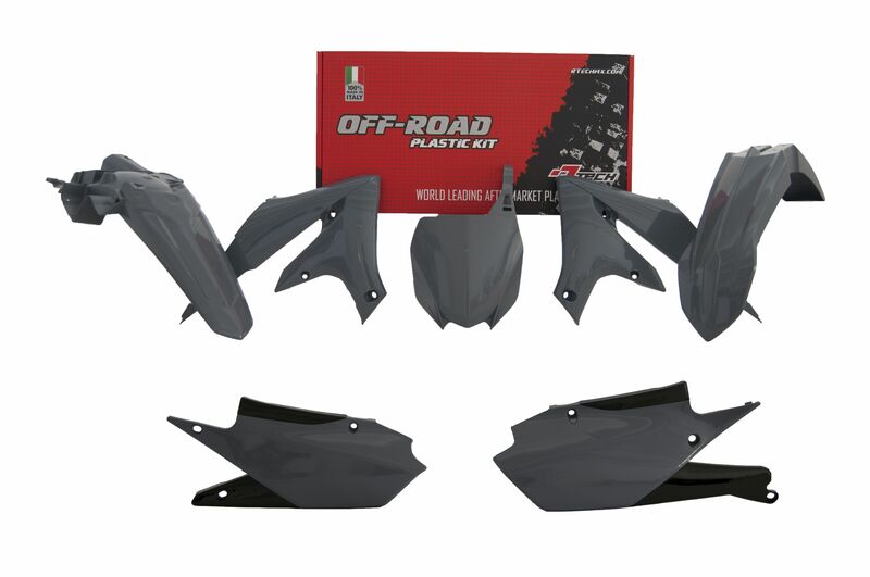 RACETECH Plastic Kit Quantum Grey Yamaha YZ250F