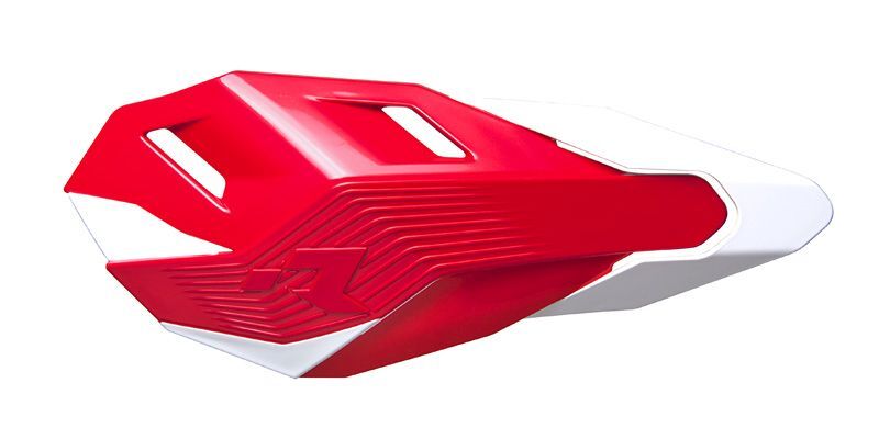 RACETECH HP3 Cross/Enduro Handguards Red/White, transparent, transparent