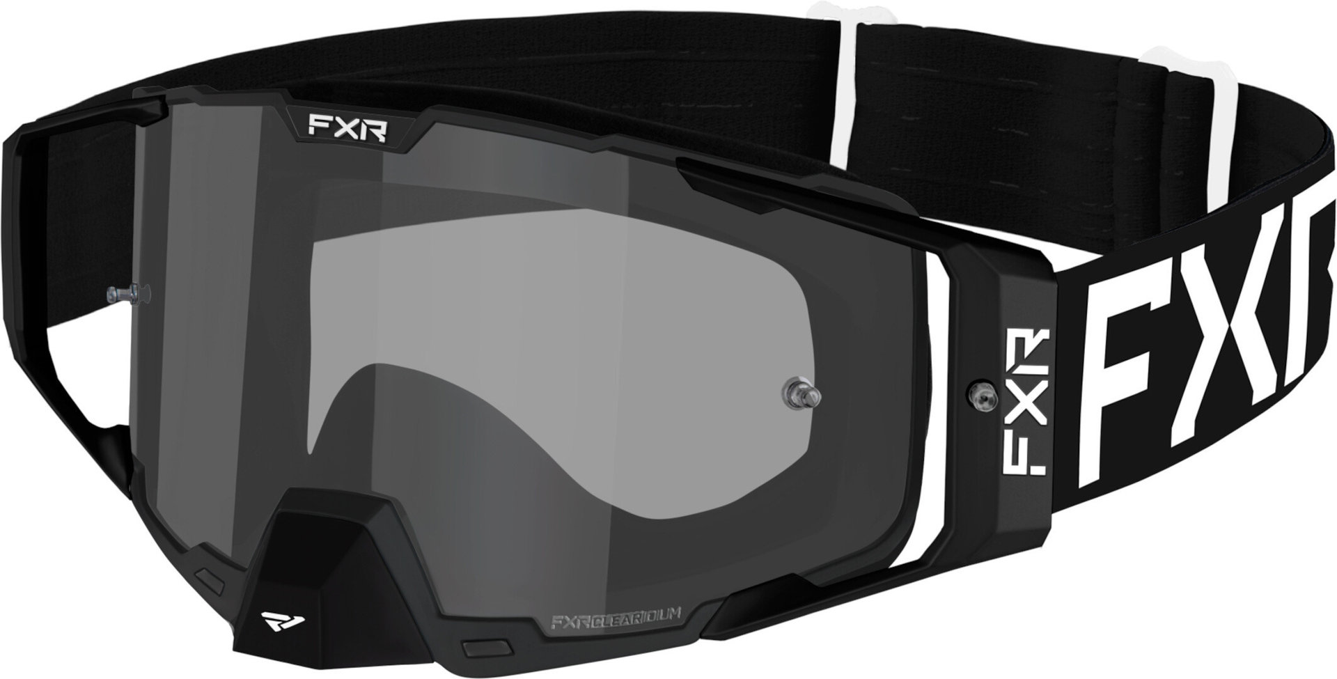 FXR Combat 2023 Motocross Goggles, black-white, black-white, Size One Size