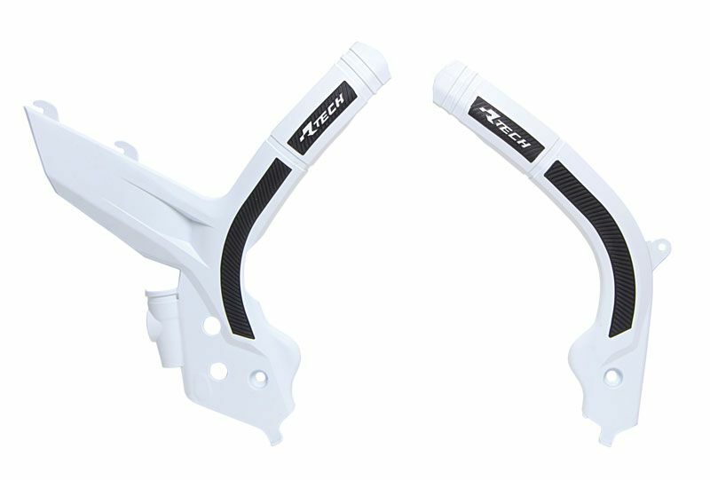 RACETECH Bi-material Frame Guard White/Black, white